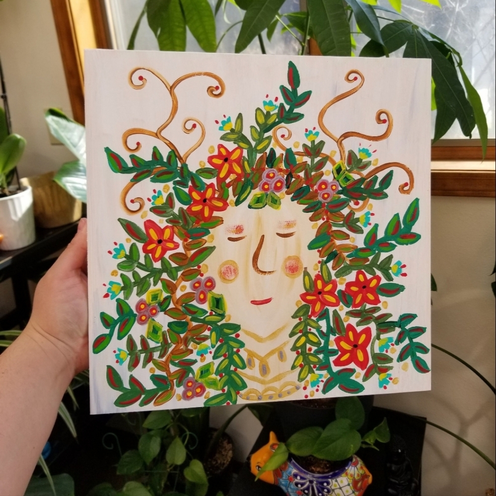 🆕️Painting Wall Art Calliope Goddess Original Painting Winter Art
